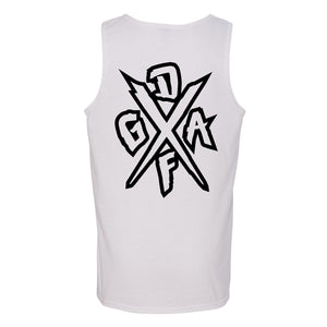 
                  
                    Outlined Badge White Tank
                  
                